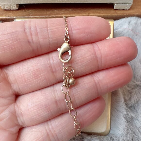 Black Enamel Rhinestone Planets Necklace - Picture 3 of 4